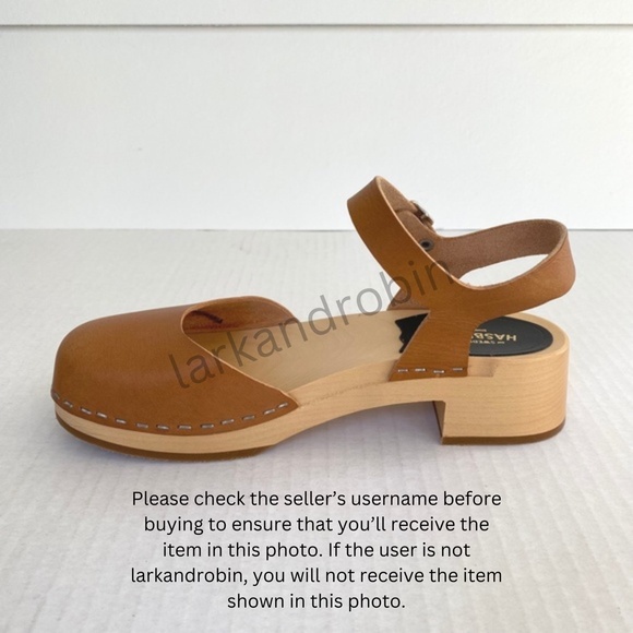 NEW Swedish Hasbeens New Covered Sandal Clog Nature 36 - Picture 4 of 14